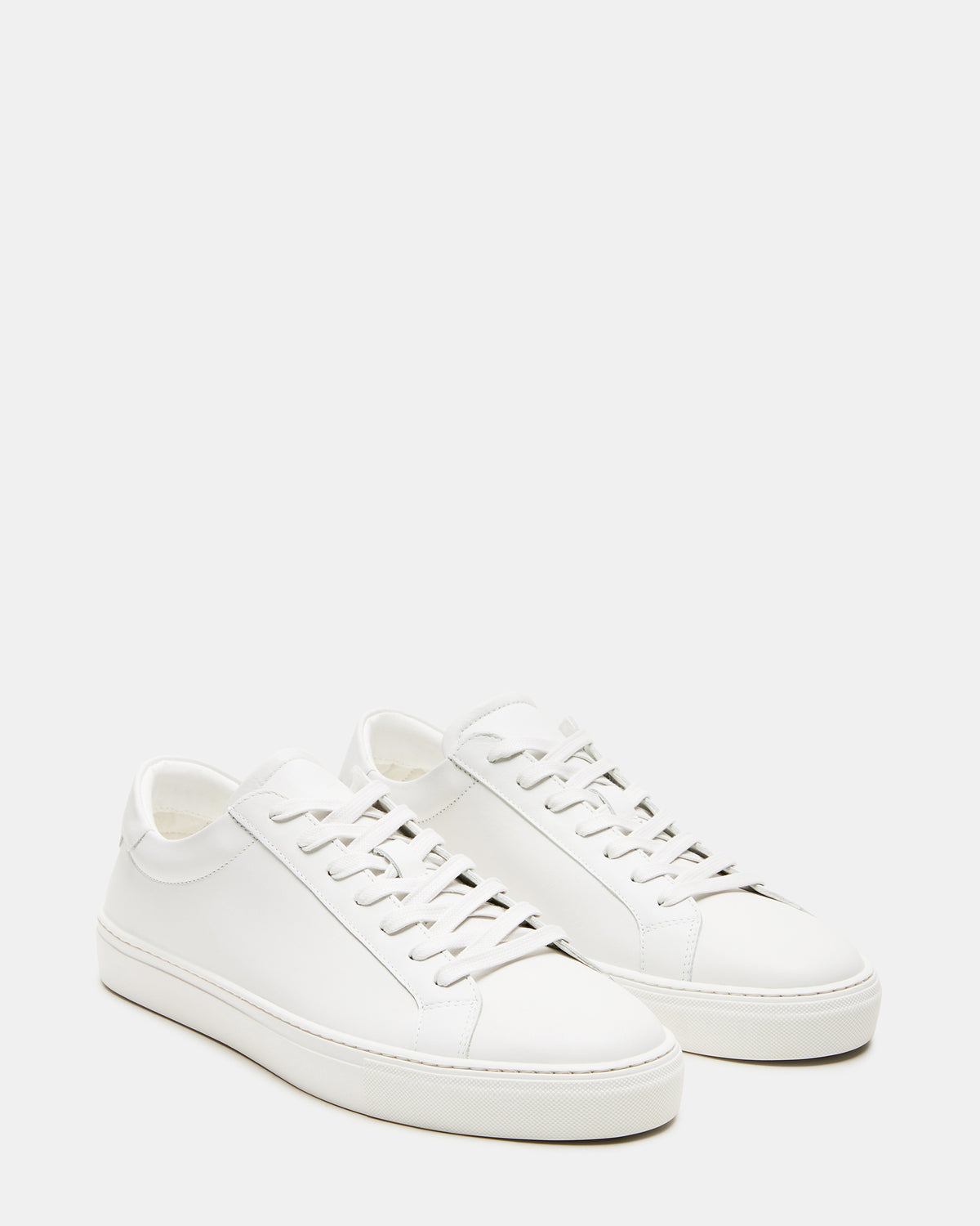 BONDD White Leather Low-Top Men's Sneaker | Steve Madden Best Price