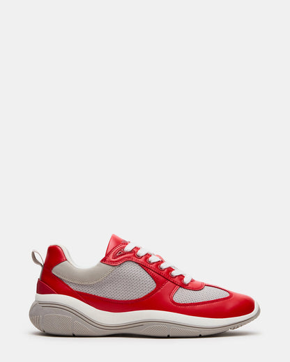 PICOLO Red Low-Top Lace-Up Men's Sneaker | Steve Madden Trusted