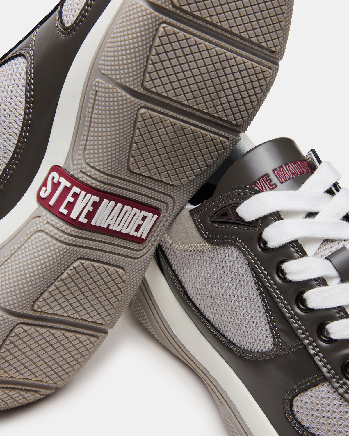 PICOLO Grey Low-Top Lace-Up Men's Sneaker | Steve Madden Hot Sale