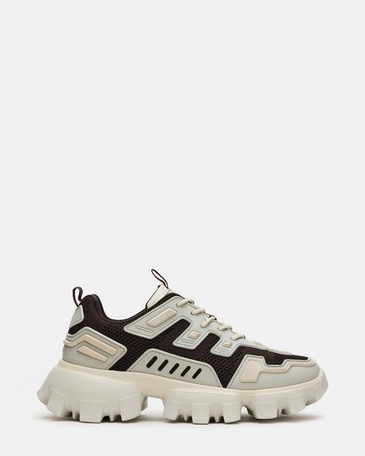 PONCE Cream Multi Chunky Sole Lace Up Men's Sneaker | Steve Madden Special Offer
