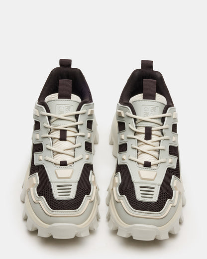PONCE Cream Multi Chunky Sole Lace Up Men's Sneaker | Steve Madden Special Offer