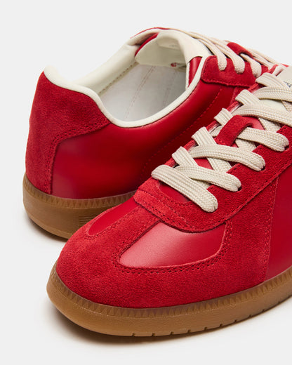 DIXON Red Low-Top Panel Men's Sneaker | Steve Madden Recommended