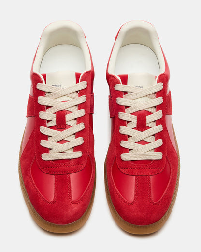 DIXON Red Low-Top Panel Men's Sneaker | Steve Madden Recommended