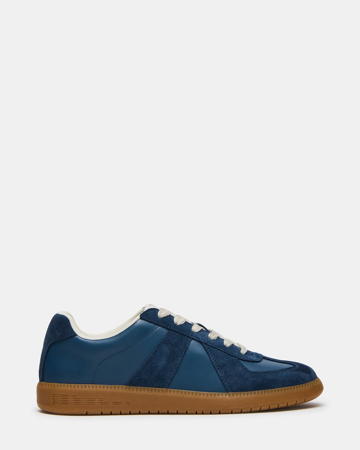 DIXON Navy Suede Low-Top Panel Men's Sneaker | Steve Madden Exclusive