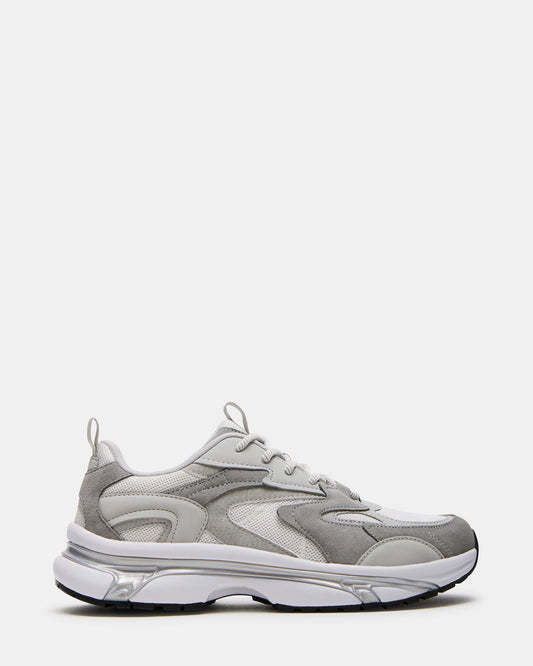 YGOR Grey Multi Men's Low-Top Lace-Up Sneaker | Steve Madden Everyday