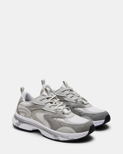 YGOR Grey Multi Men's Low-Top Lace-Up Sneaker | Steve Madden Everyday