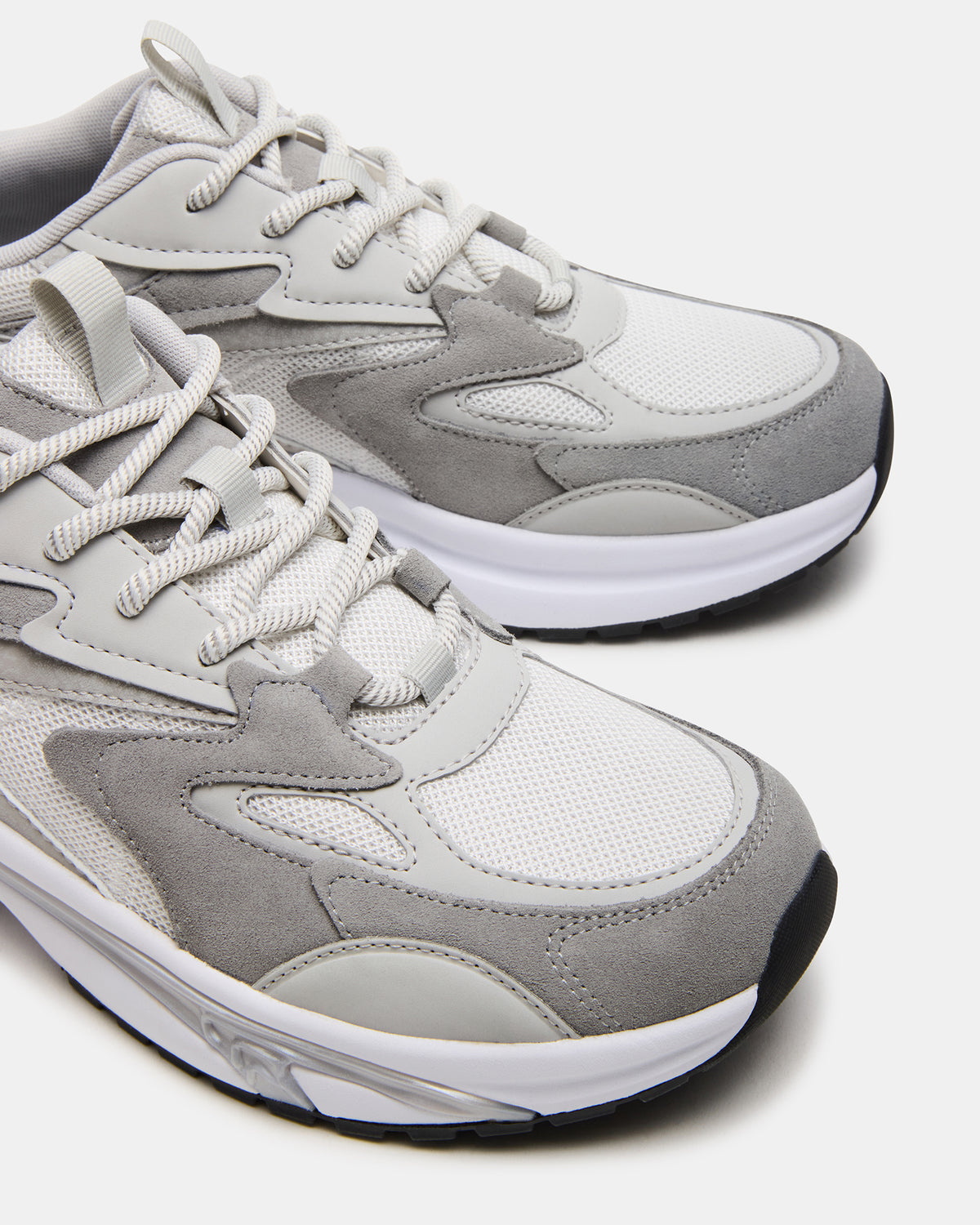 YGOR Grey Multi Men's Low-Top Lace-Up Sneaker | Steve Madden Everyday