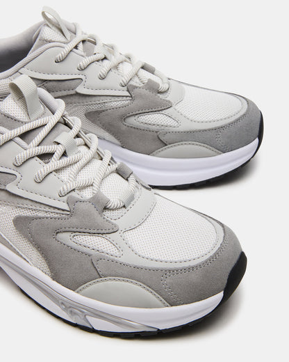 YGOR Grey Multi Men's Low-Top Lace-Up Sneaker | Steve Madden Everyday