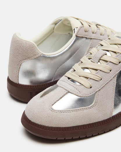 DIXON Silver Low-Top Panel Men's Sneaker | Steve Madden Signature