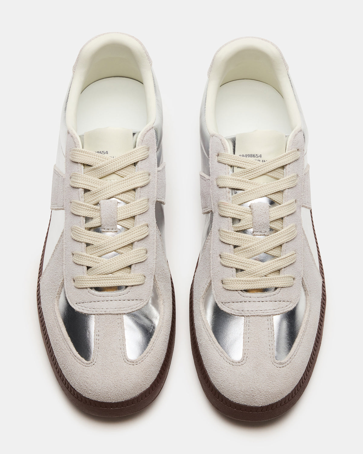 DIXON Silver Low-Top Panel Men's Sneaker | Steve Madden Signature
