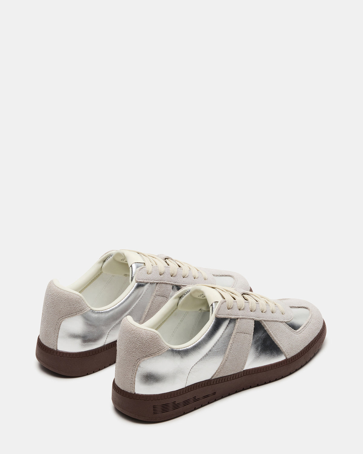 DIXON Silver Low-Top Panel Men's Sneaker | Steve Madden Signature