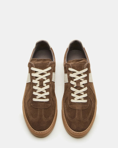 BRADY Taupe Suede Low-Top Lace-Up Men's Sneaker | Steve Madden Hot Sale