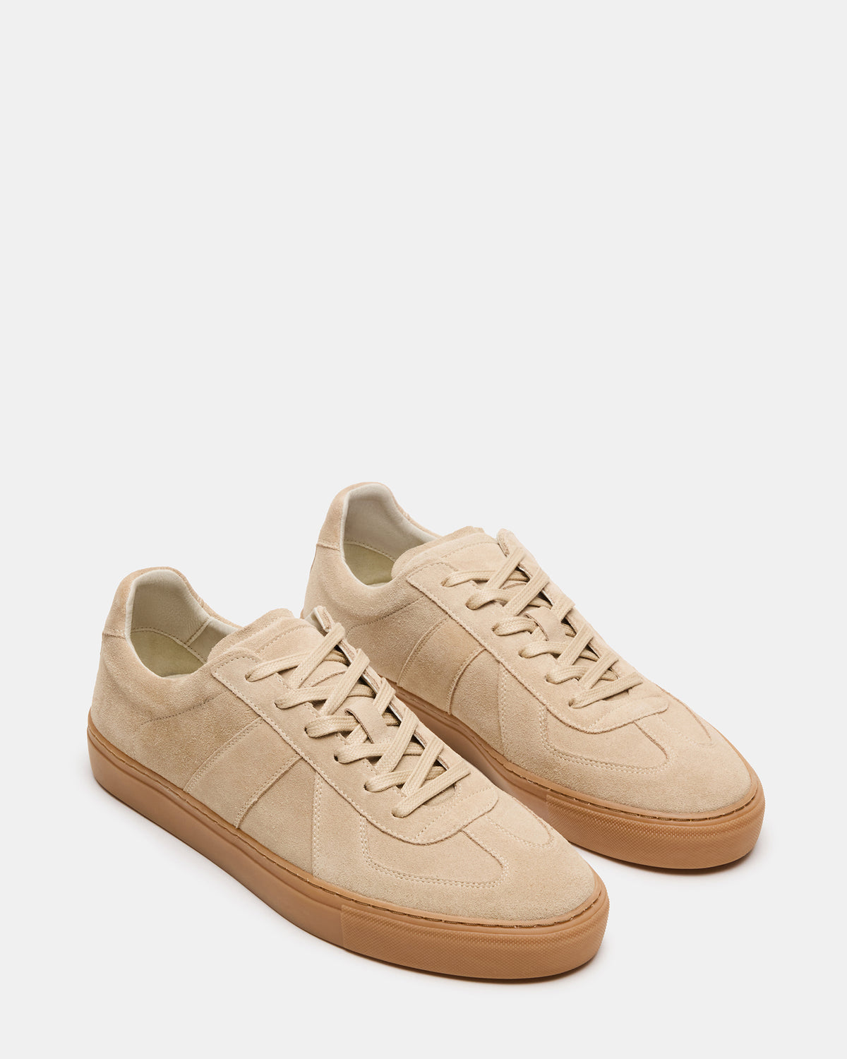 BRADY Sand Suede Low-Top Lace-Up Men's Sneaker | Steve Madden Trusted