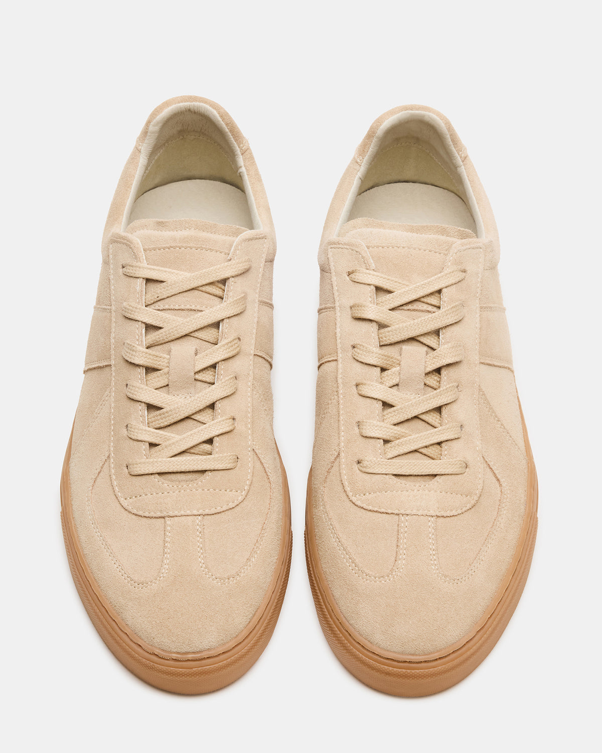 BRADY Sand Suede Low-Top Lace-Up Men's Sneaker | Steve Madden Trusted