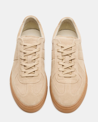BRADY Sand Suede Low-Top Lace-Up Men's Sneaker | Steve Madden Trusted