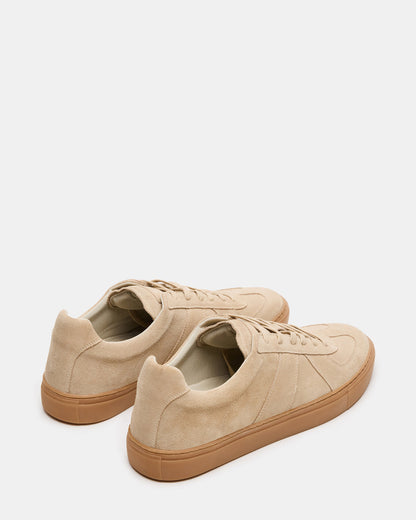 BRADY Sand Suede Low-Top Lace-Up Men's Sneaker | Steve Madden Trusted