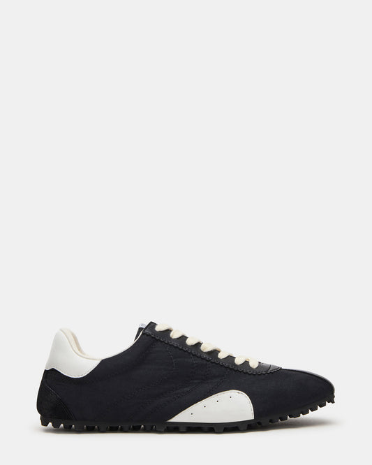 PUZZLE Black Low-Top Lace-Up Men's Sneaker | Steve Madden Sale