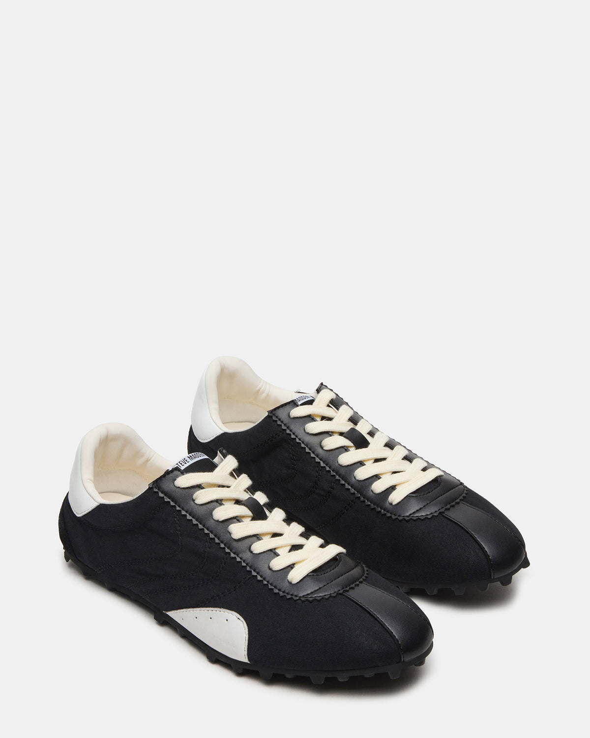 PUZZLE Black Low-Top Lace-Up Men's Sneaker | Steve Madden Sale