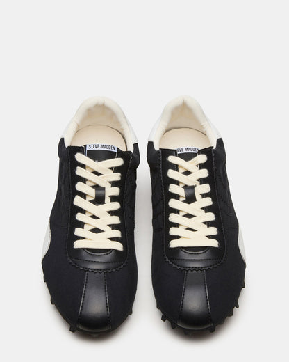 PUZZLE Black Low-Top Lace-Up Men's Sneaker | Steve Madden Sale