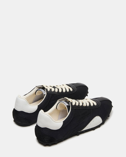 PUZZLE Black Low-Top Lace-Up Men's Sneaker | Steve Madden Sale