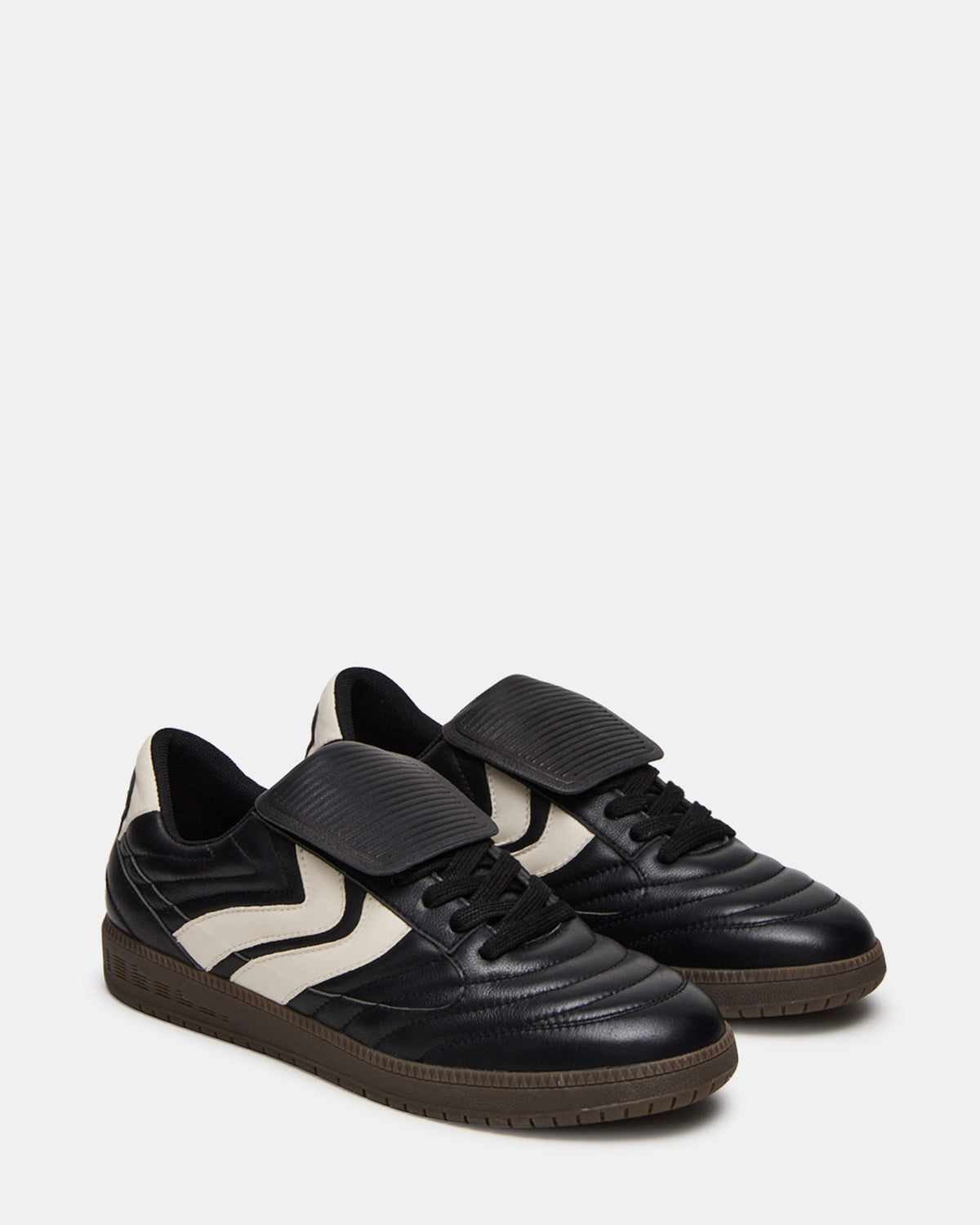 JANOS Black Leather Low-Top Lace-Up Men's Sneaker | Steve Madden New