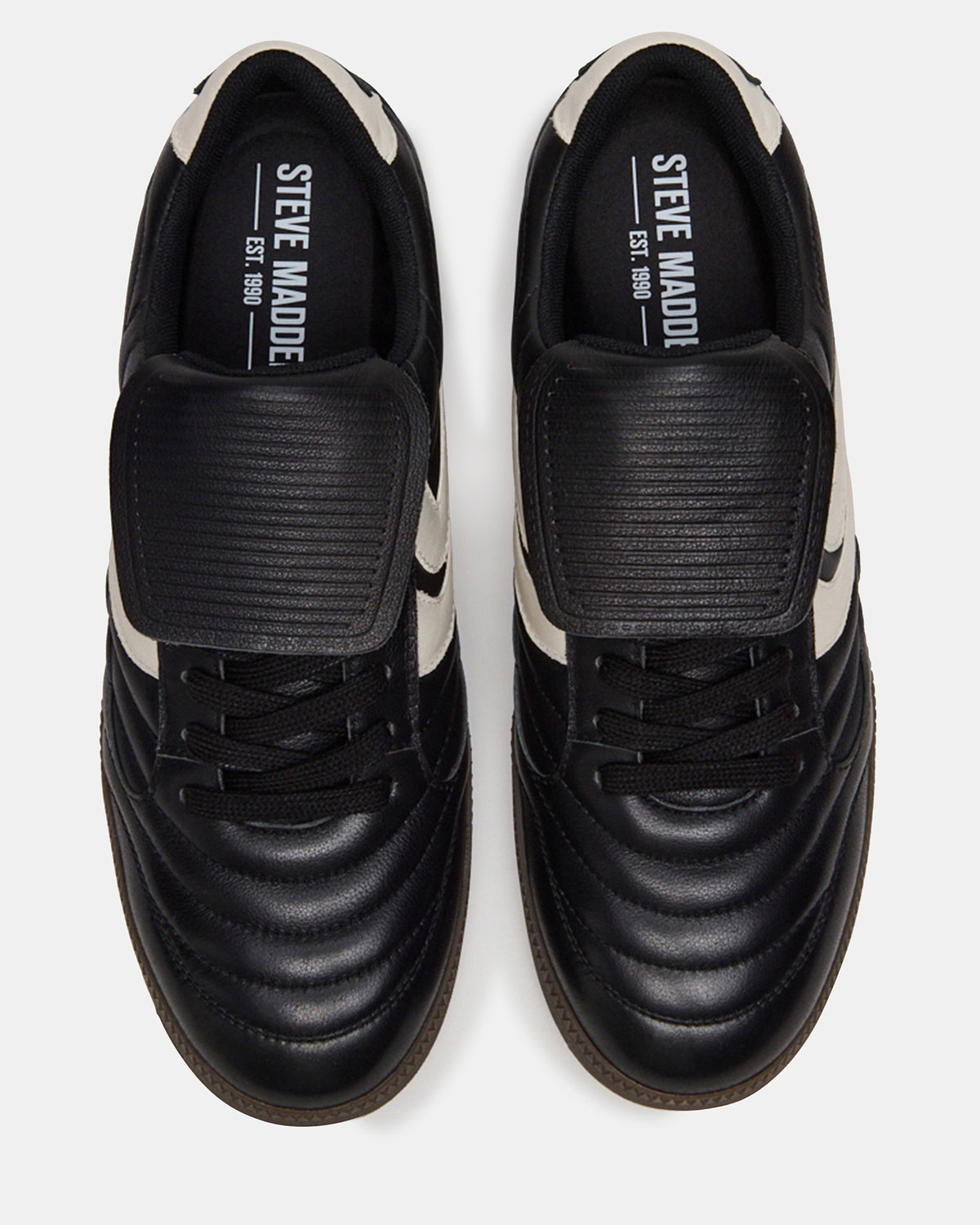JANOS Black Leather Low-Top Lace-Up Men's Sneaker | Steve Madden New