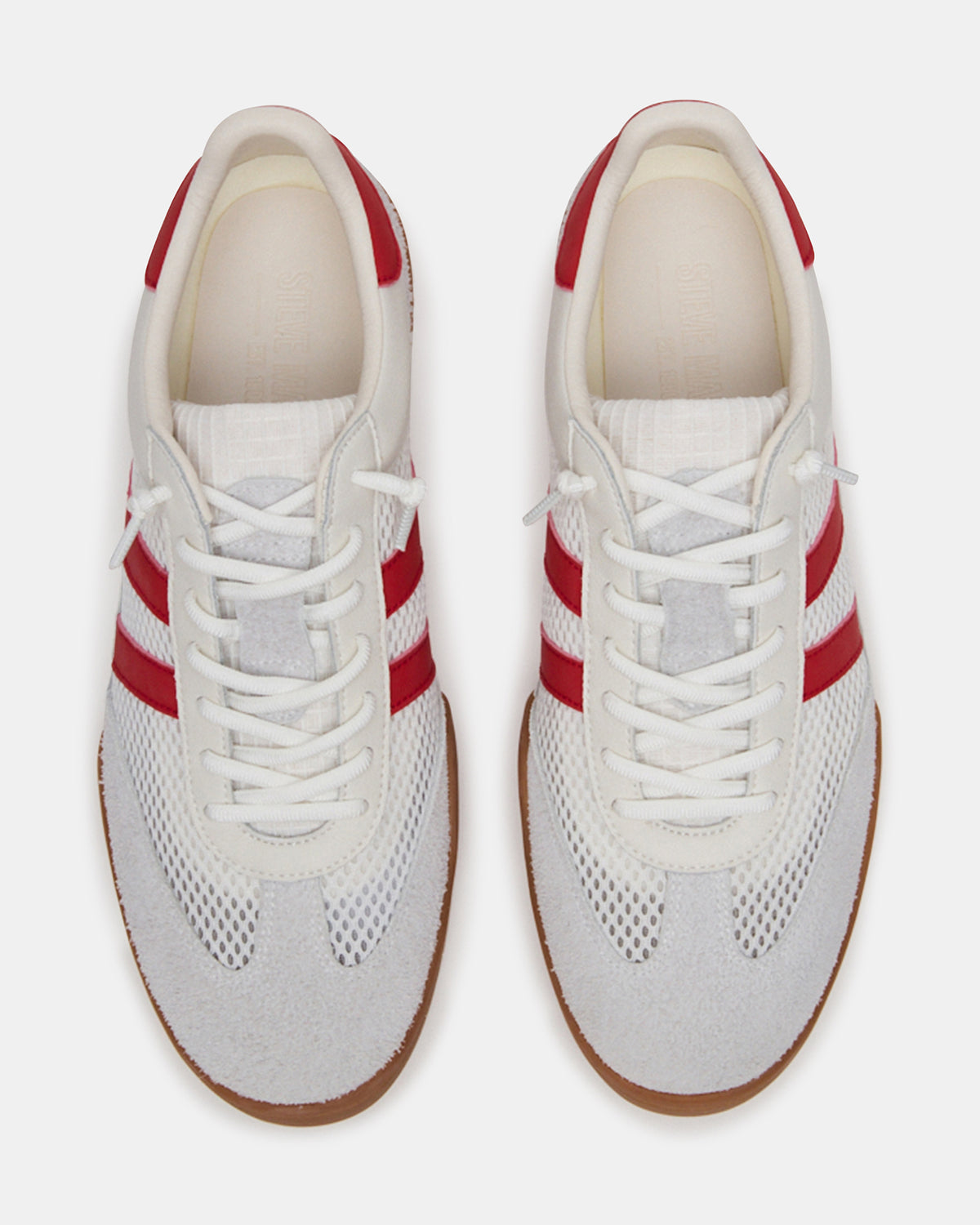 VIENTO White Multi Low-Top Lace-Up Men's Sneakers | Steve Madden Featured