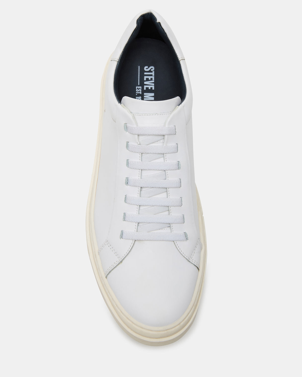 ZOII White Leather Men's Low-Top Lace-Up Sneaker | Steve Madden Trending