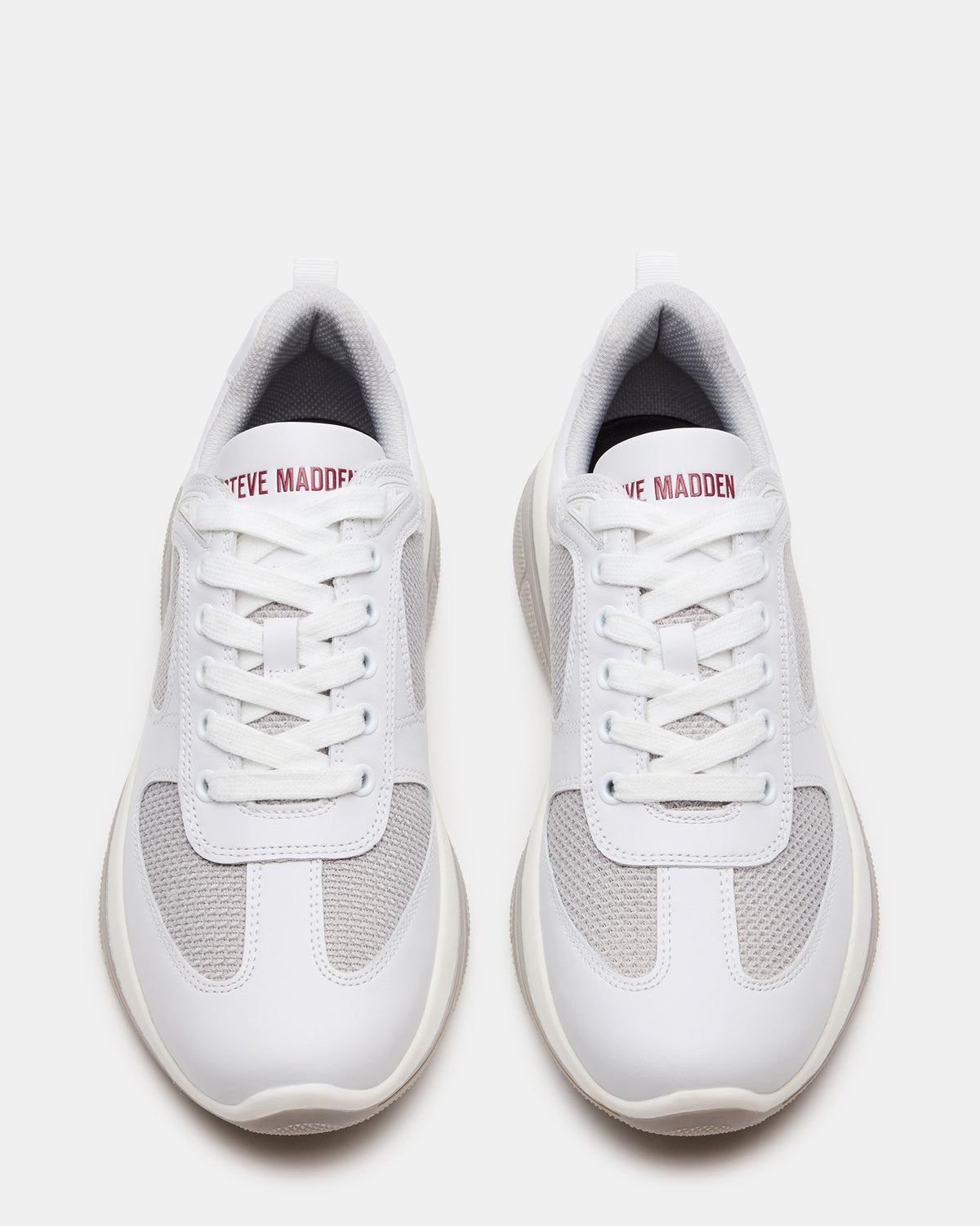 PICOLO White Low-Top Lace-Up Men's Sneaker | Steve Madden Great Value