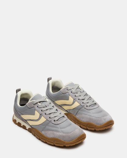 HORIZON Grey Low-Top Lace-Up Men's Sneaker | Steve Madden Exclusive