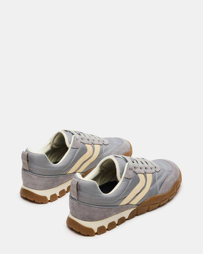 HORIZON Grey Low-Top Lace-Up Men's Sneaker | Steve Madden Exclusive