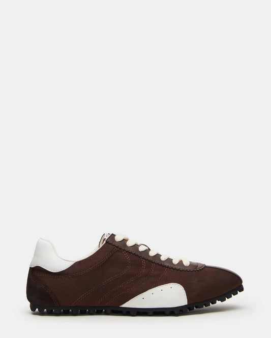 PUZZLE Brown Low-Top Lace-Up Men's Sneaker | Steve Madden Exclusive