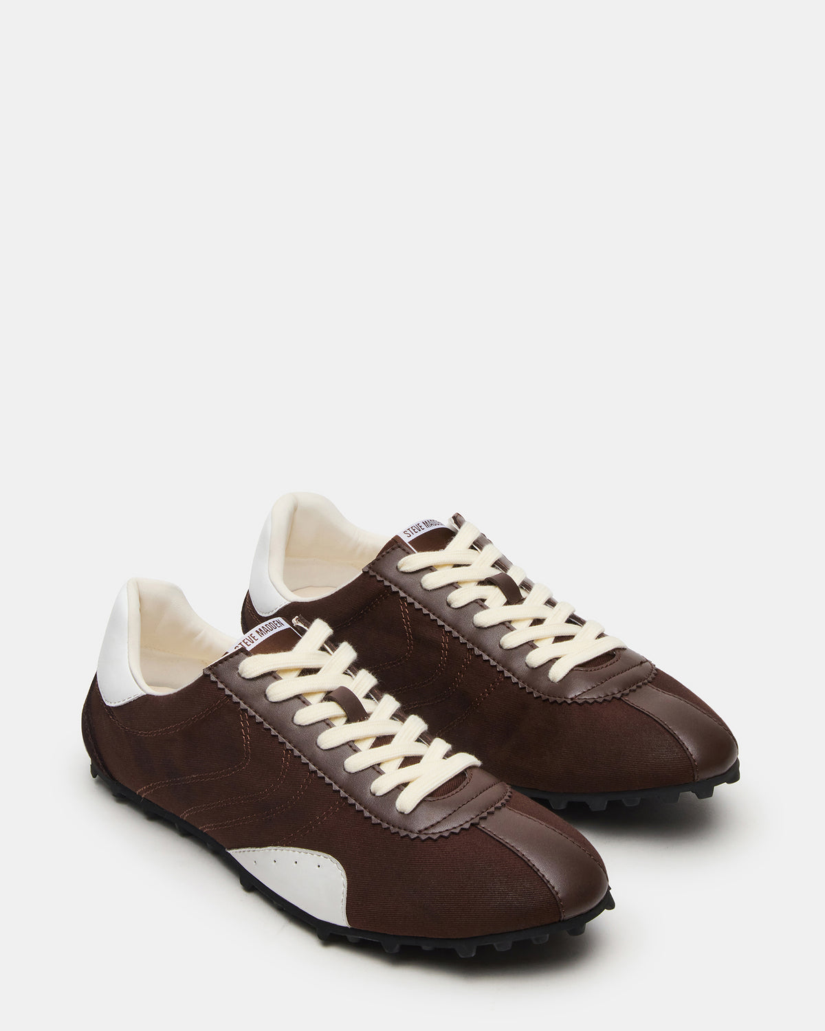 PUZZLE Brown Low-Top Lace-Up Men's Sneaker | Steve Madden Exclusive