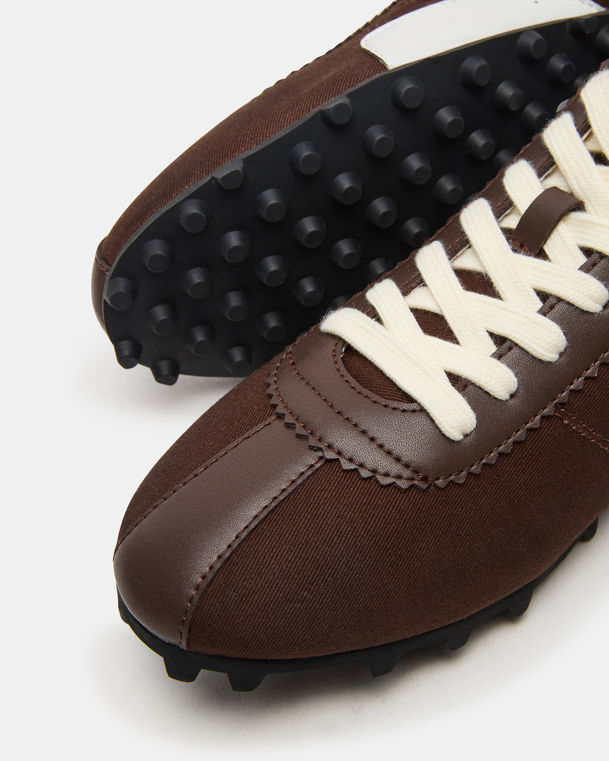 PUZZLE Brown Low-Top Lace-Up Men's Sneaker | Steve Madden Exclusive