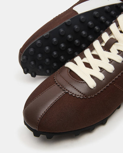 PUZZLE Brown Low-Top Lace-Up Men's Sneaker | Steve Madden Exclusive