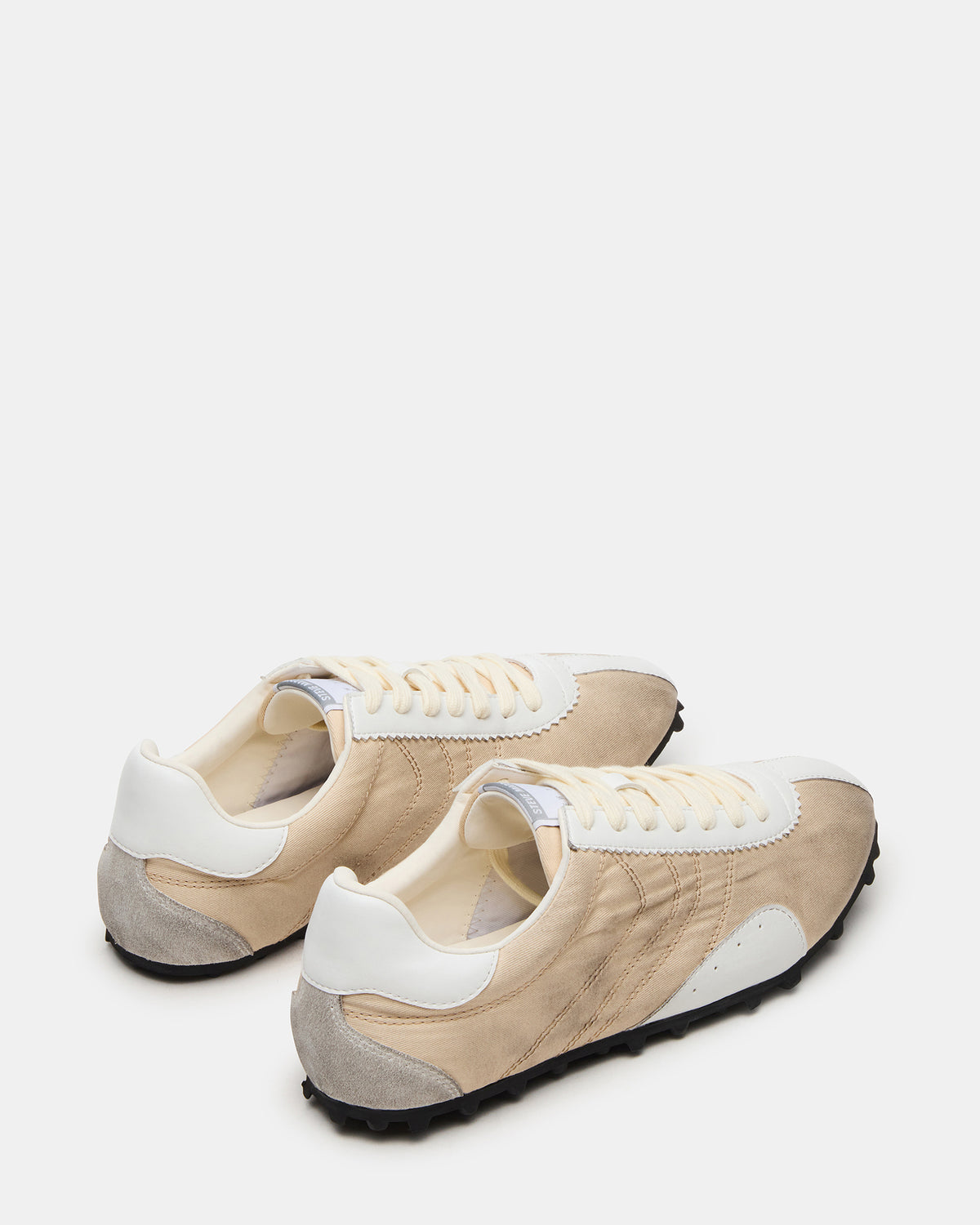 PUZZLE Cream Low-Top Lace-Up Men's Sneaker | Steve Madden Customer Favorite