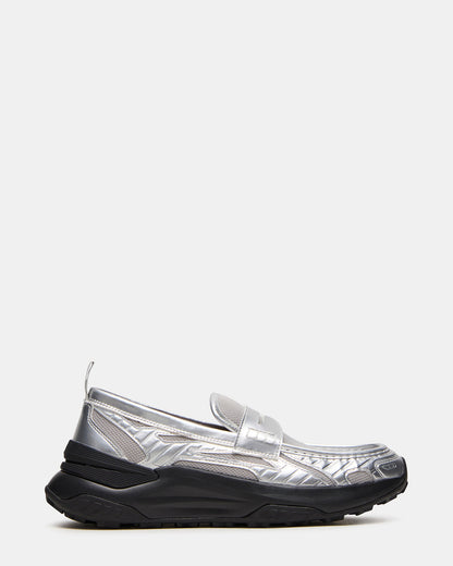 PARRISH Silver Low-Top Slip-On Men's Sneaker | Steve Madden Recommended
