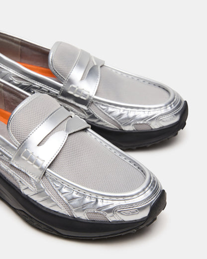 PARRISH Silver Low-Top Slip-On Men's Sneaker | Steve Madden Recommended