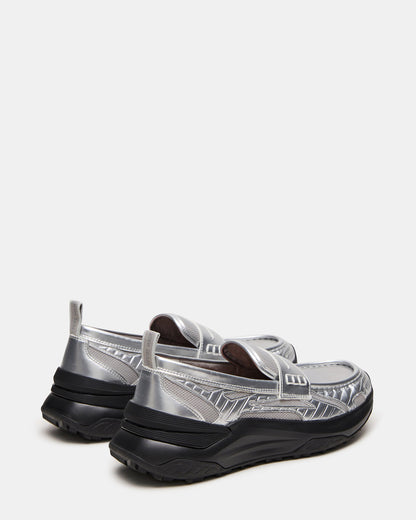 PARRISH Silver Low-Top Slip-On Men's Sneaker | Steve Madden Recommended