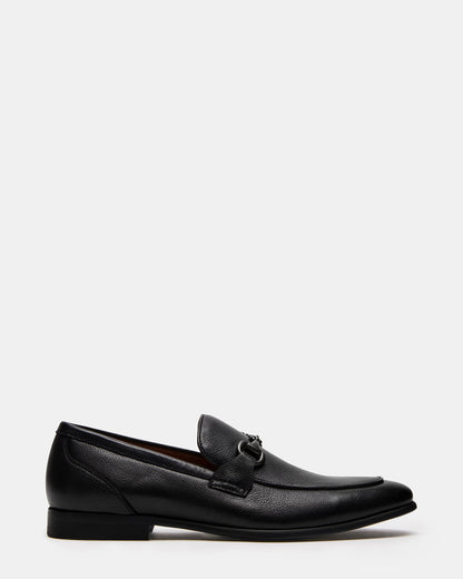 JAYSHAN Black Leather Men's Dress Loafer | Steve Madden Sale