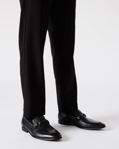 JAYSHAN Black Leather Men's Dress Loafer | Steve Madden Sale