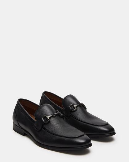 JAYSHAN Black Leather Men's Dress Loafer | Steve Madden Sale