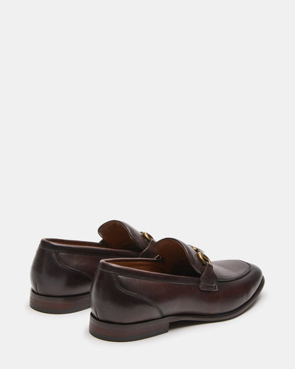 JAYSHAN Brown Leather Men's Dress Loafer | Steve Madden Featured