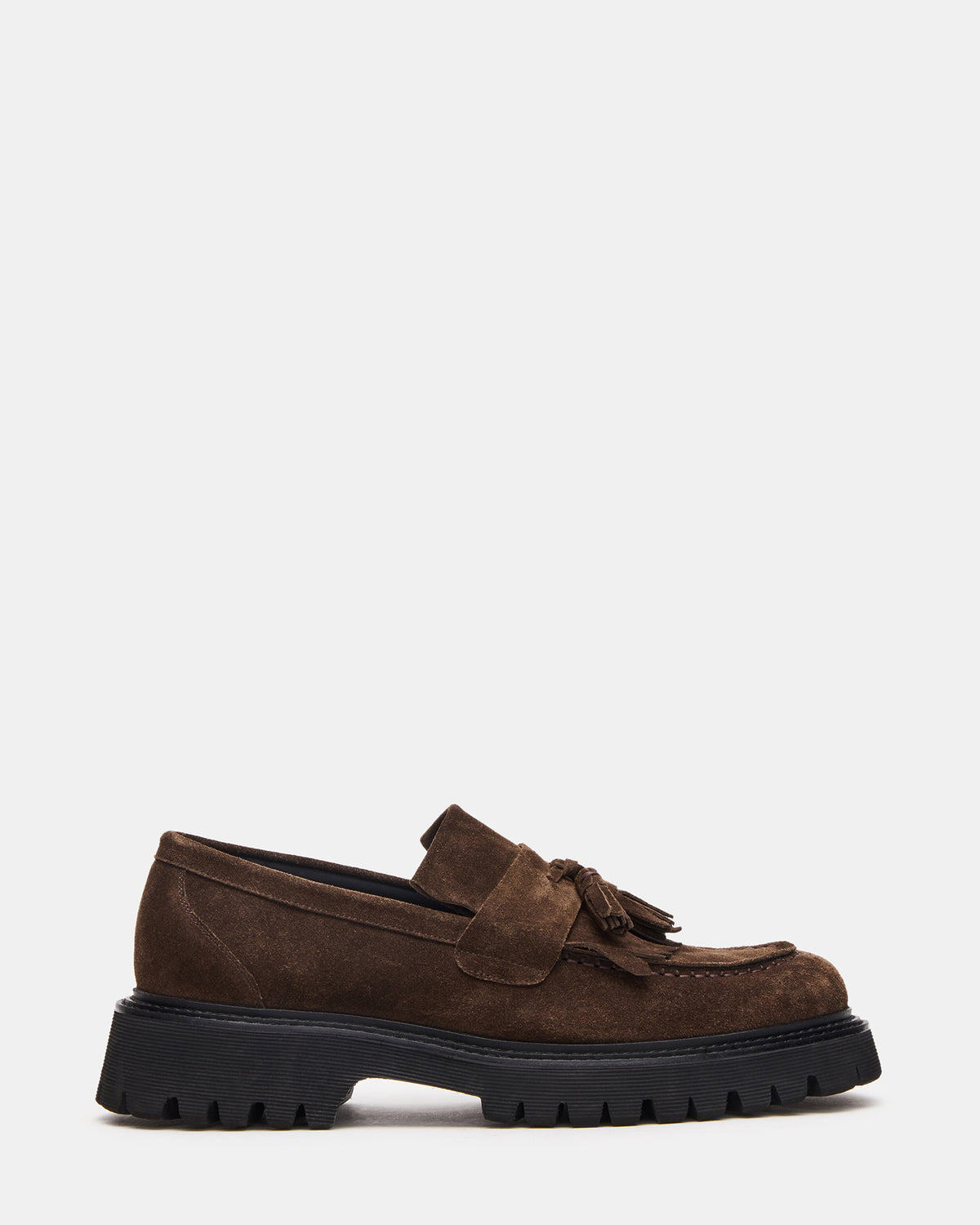 ZEV Brown Suede Lug Sole Dress Men's Loafer | Steve Madden Smart Buy