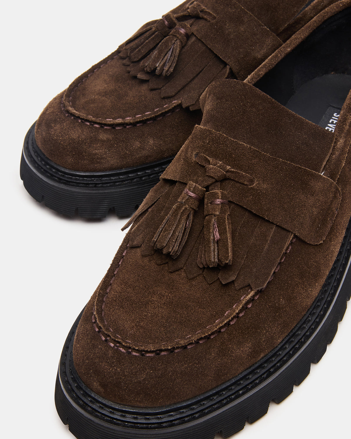 ZEV Brown Suede Lug Sole Dress Men's Loafer | Steve Madden Smart Buy