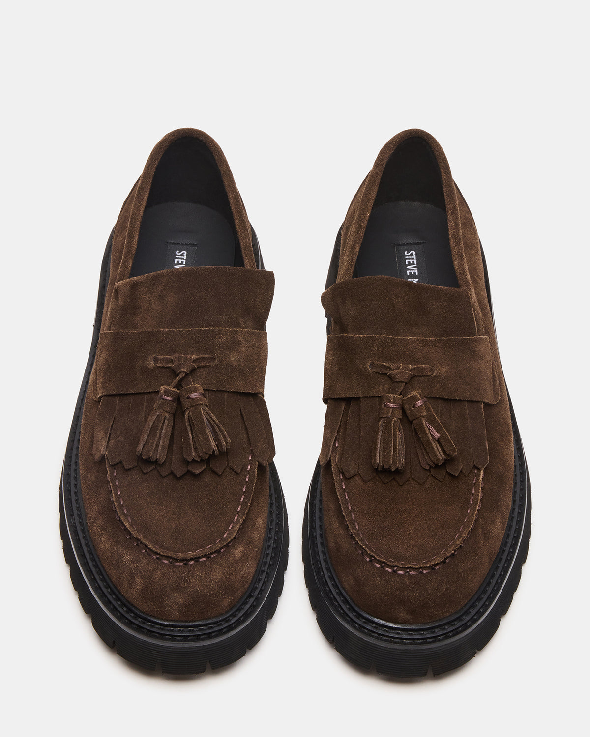 ZEV Brown Suede Lug Sole Dress Men's Loafer | Steve Madden Smart Buy