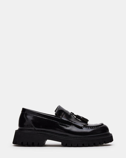 ZEV Black Box Lug Sole Dress Men's Loafer | Steve Madden Everyday