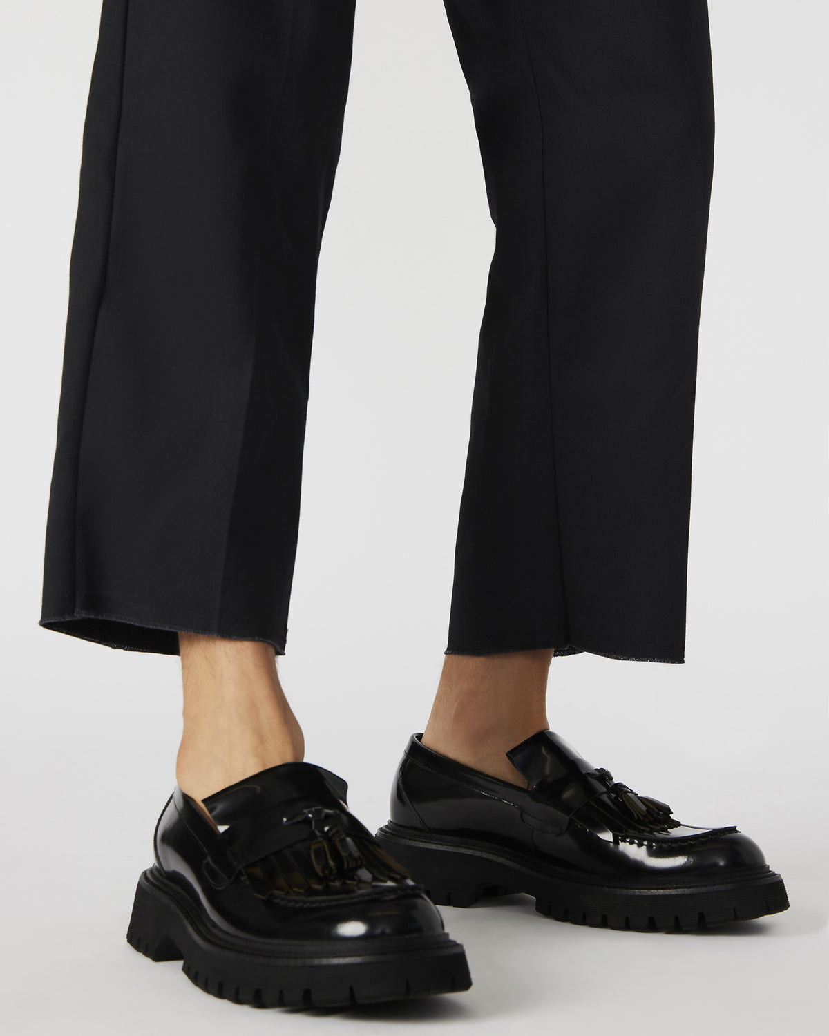 ZEV Black Box Lug Sole Dress Men's Loafer | Steve Madden Everyday