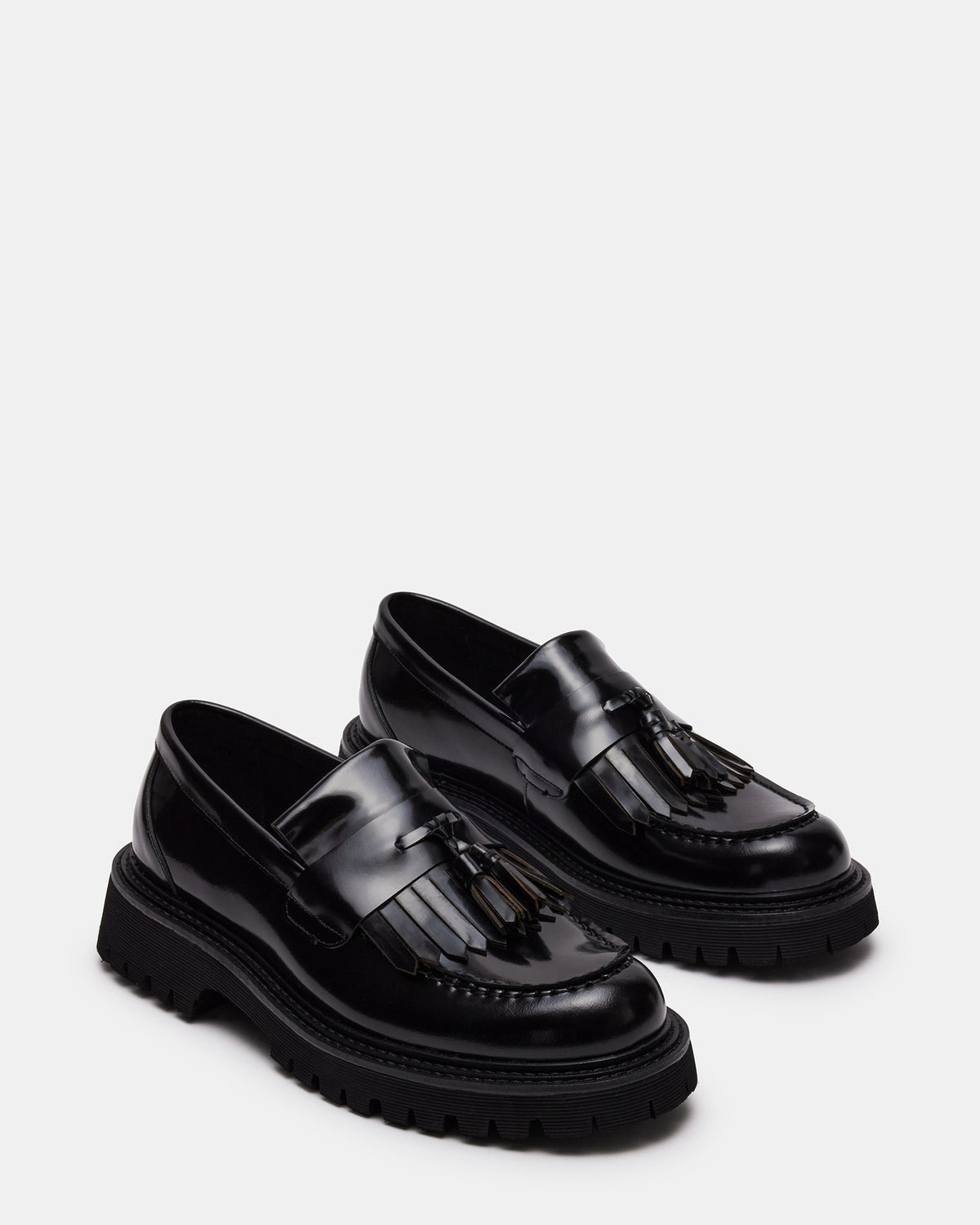 ZEV Black Box Lug Sole Dress Men's Loafer | Steve Madden Everyday