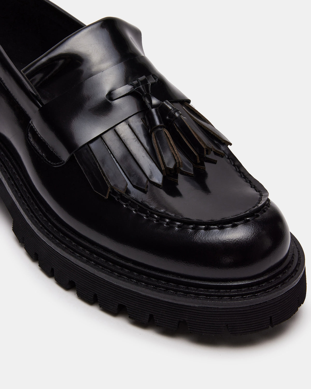 ZEV Black Box Lug Sole Dress Men's Loafer | Steve Madden Everyday
